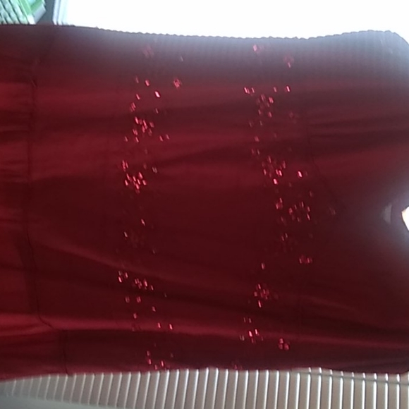 Burgundy Summer Dress - Picture 3 of 4